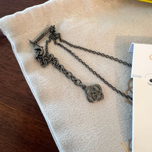 Kendra Scott Elisa Pendant in Gun Metal and Black Drusy - Picture 3 of 4